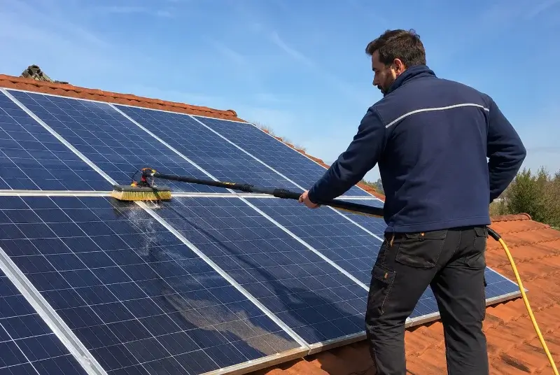 Nettoyage et entretien de panneaux solaires à Gratens
